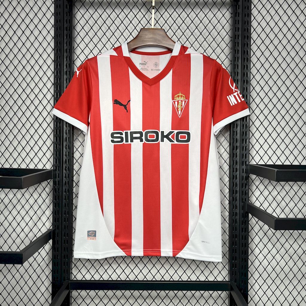 Sporting de Gijon 2024-25 Home Jersey S-XXL S-XXL