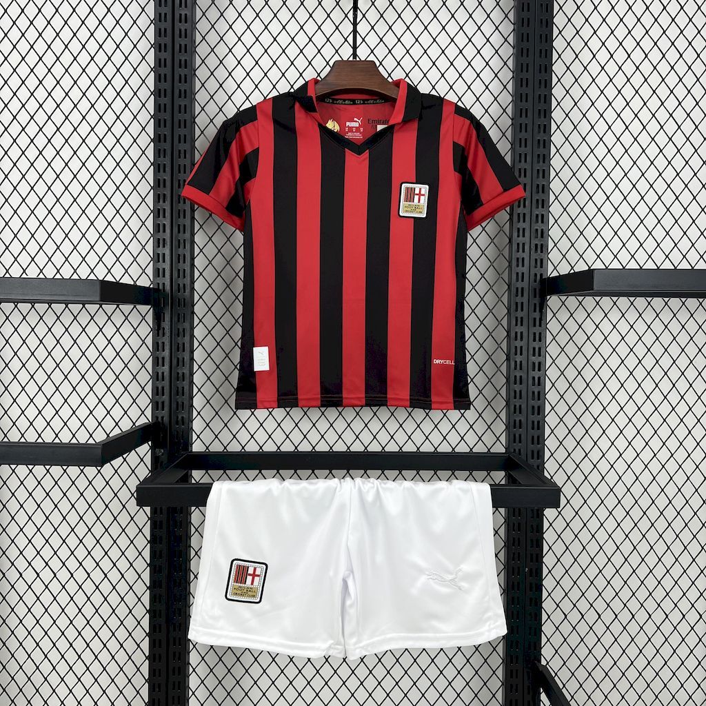 AC Milan 2024-25 125th Anniversary Edition Kids Kit S-XXL
