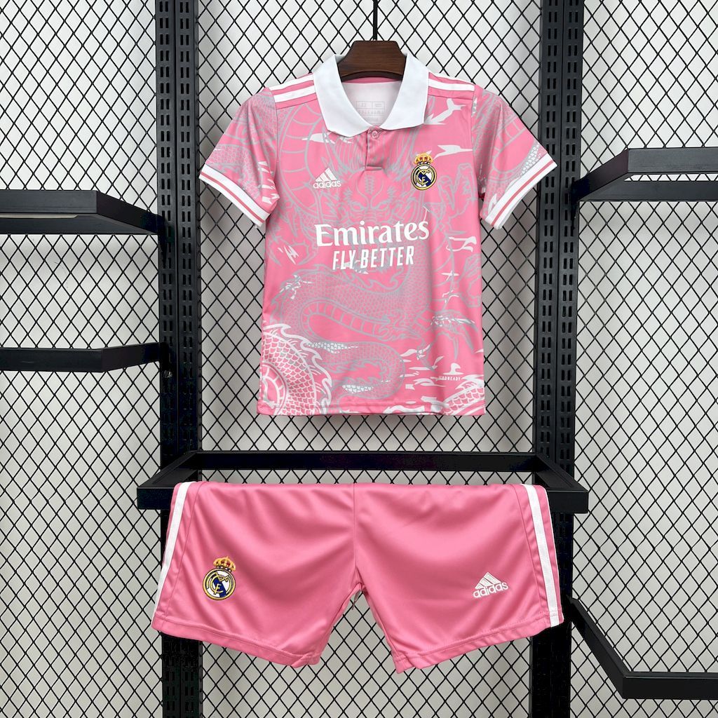 Real Madrid 2023-24 Pink Dragon Special Edition Kids Kit S-XXL
