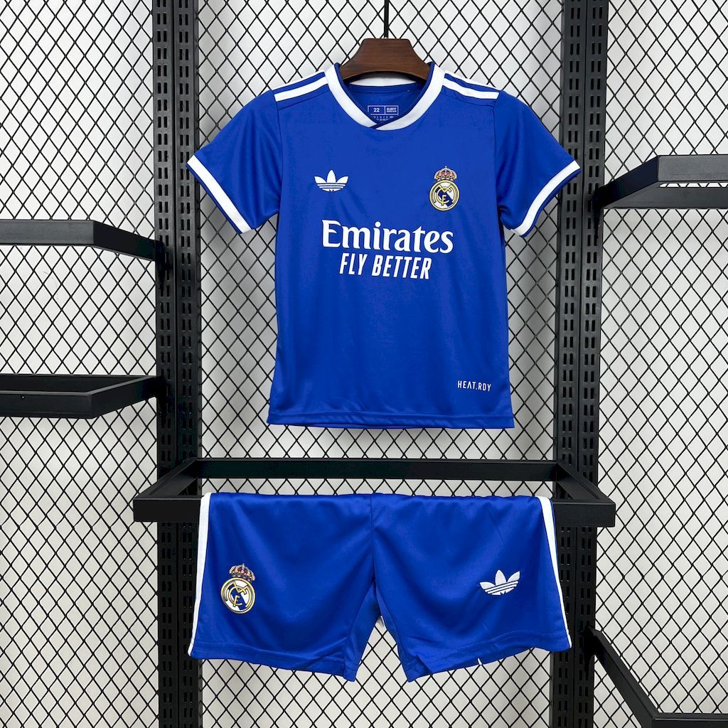 Real Madrid 2025-26 Third Kids Kit S-XXL