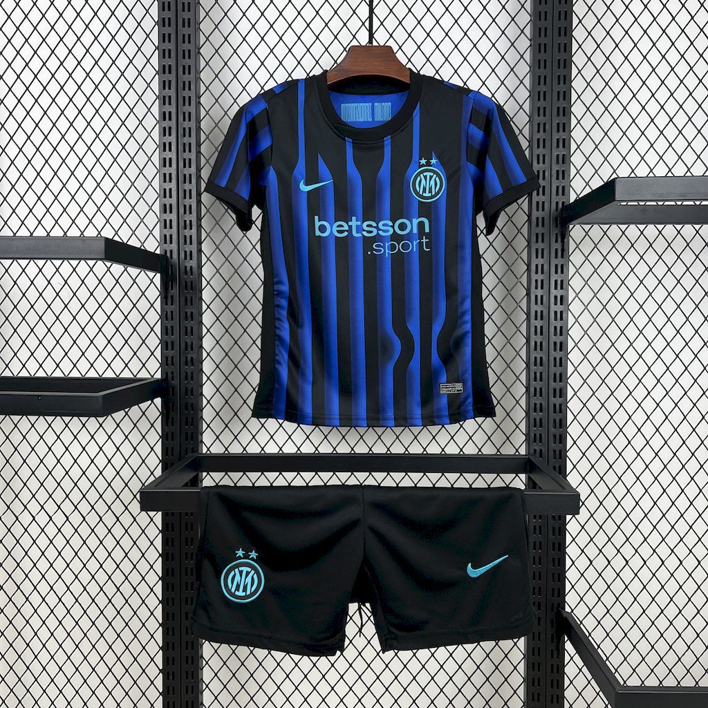 Inter Milan 2025-26 Home Kids Kit S-XXL