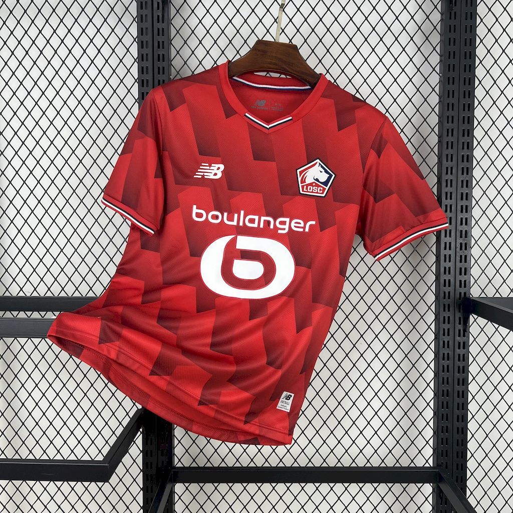 Top 11 Lille OSC 2025-26 Home Football Jersey S-XXL