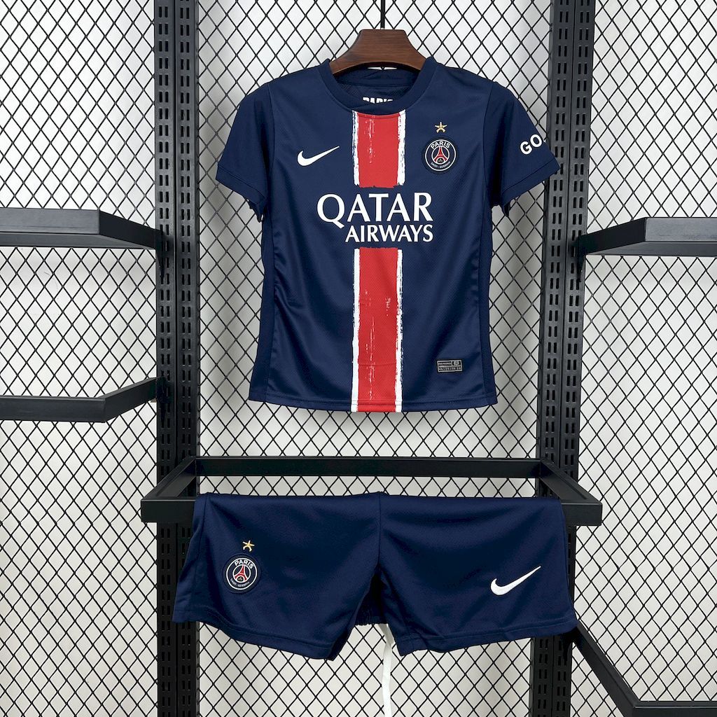 PSG 24-25 Home Kids Kit with stars S-XXL