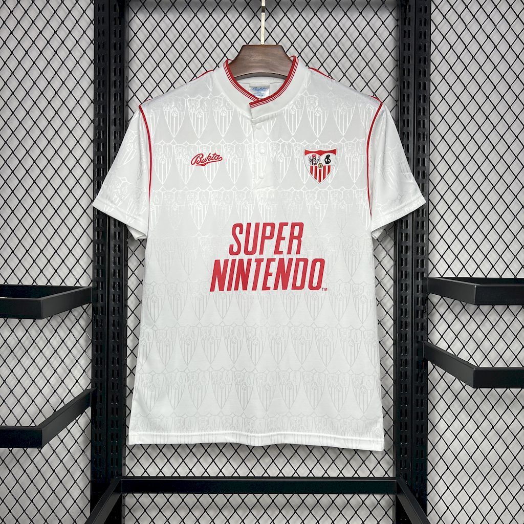Sevilla FC 1991-92 Home Retro Jersey S-XXL S-XXL