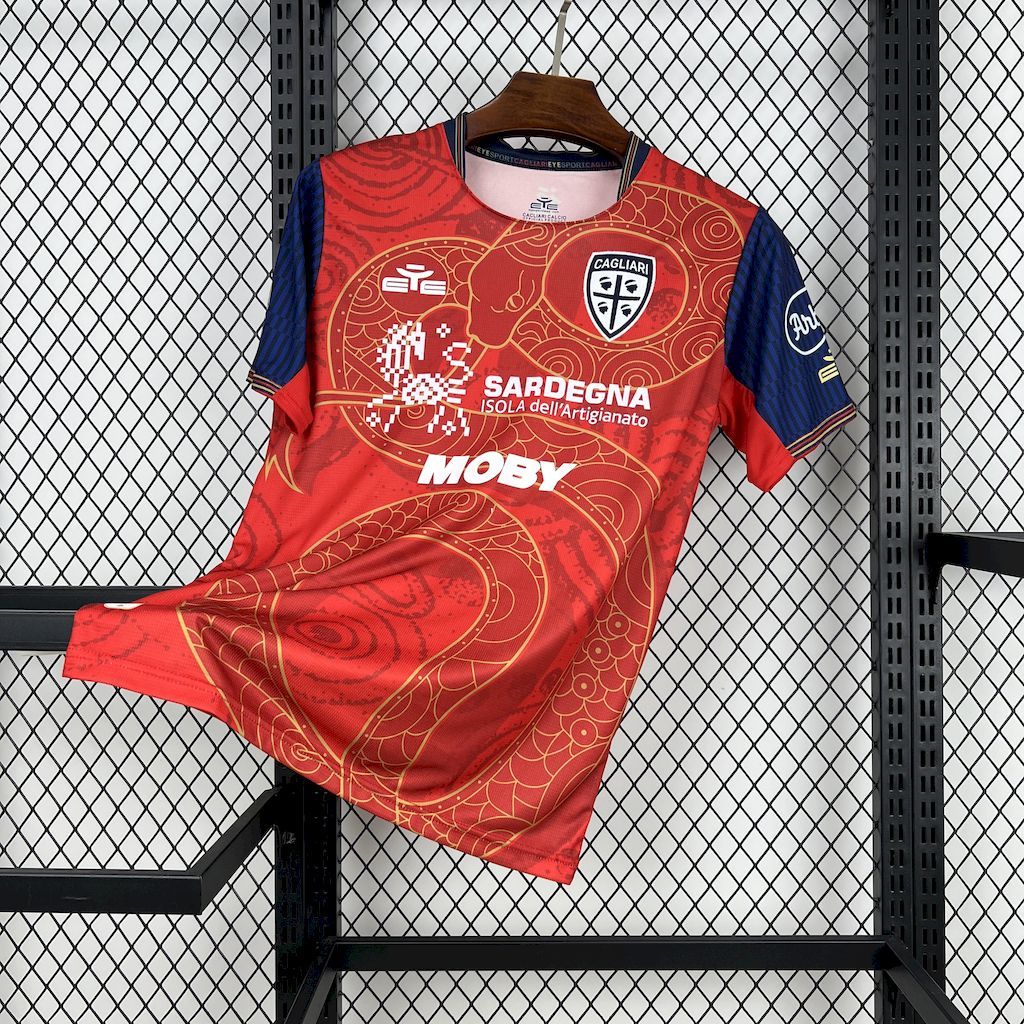 Cagliari Calcio 2024-25 Year of the Snake Limited Edition Football Jer S-XXL