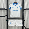 Olympique Marseille 2025-26 Home Kids Kit S-XXL