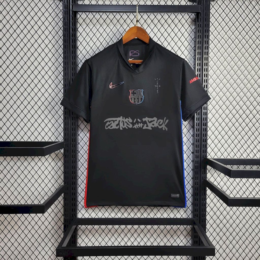 Barcelona 2024-25 Away Travis Scott Special Football Jersey S-XXL