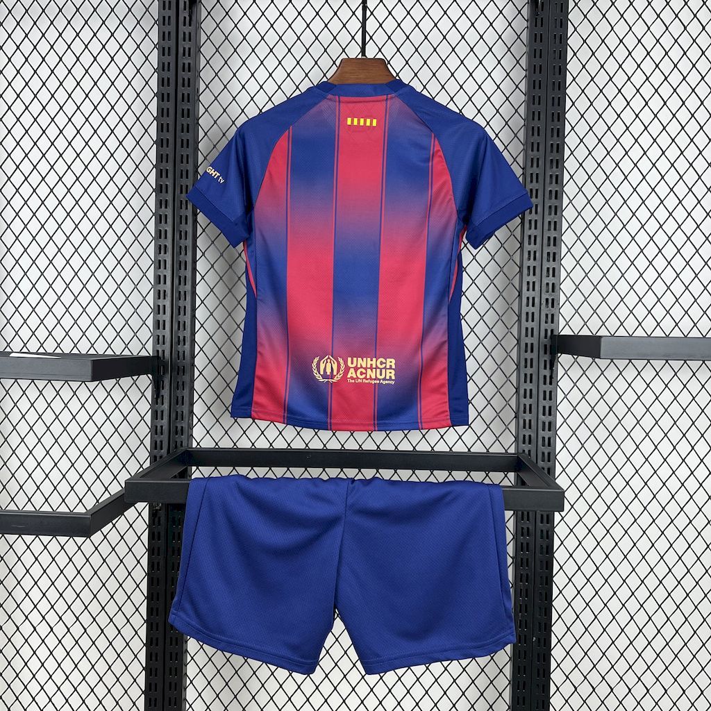 Barcelona Home 2025-26 Kids Kit S-XXL
