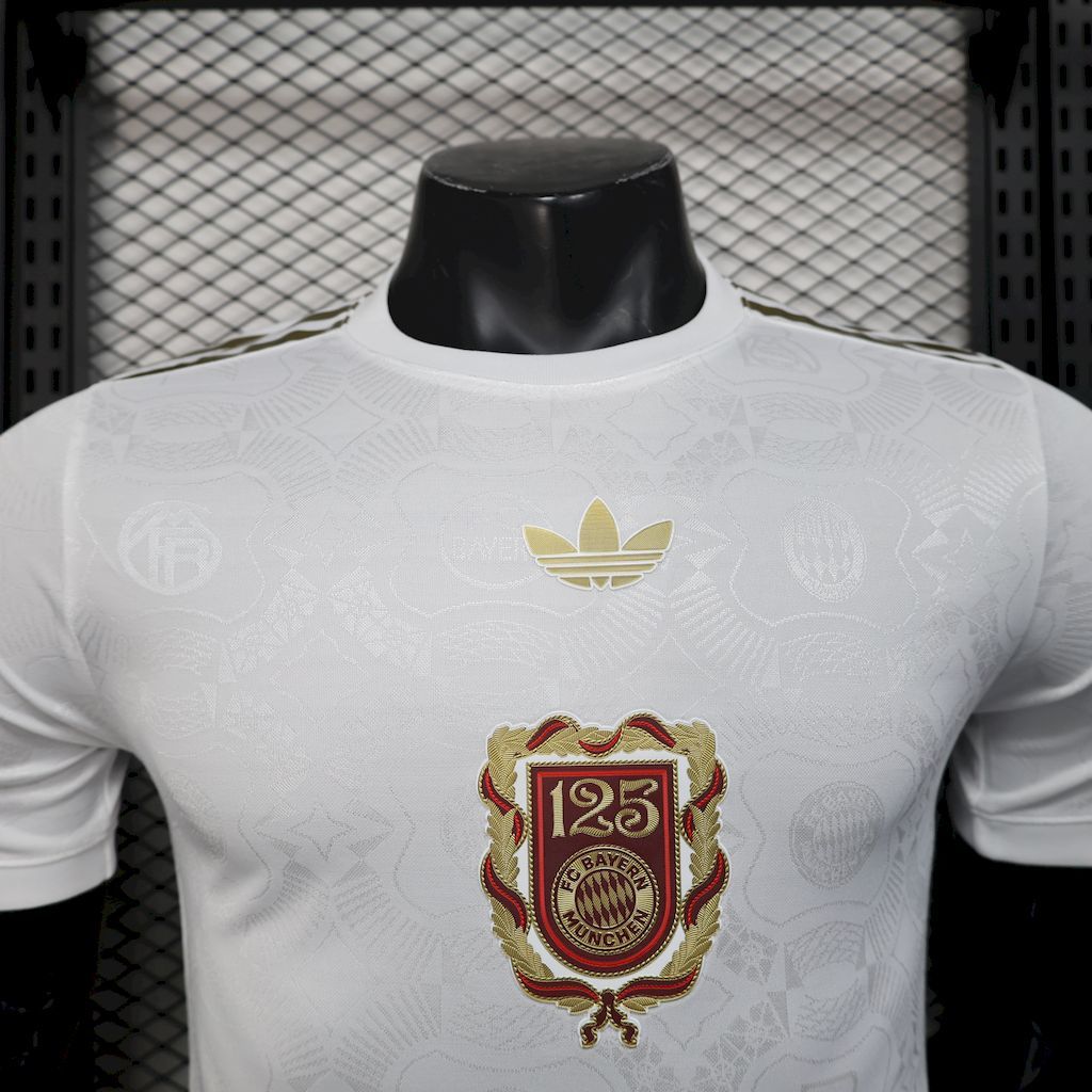 Bayern Munich 2024-25 Anniversary TeeWhite Jersey Player Version S-XXL