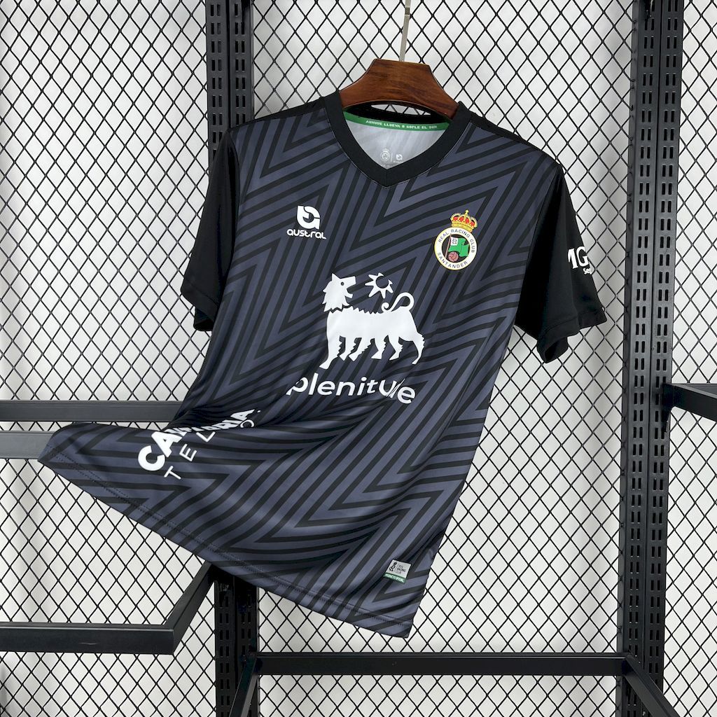Racing de Santander 2024-25 Black Goalkeeper Jersey S-XXL
