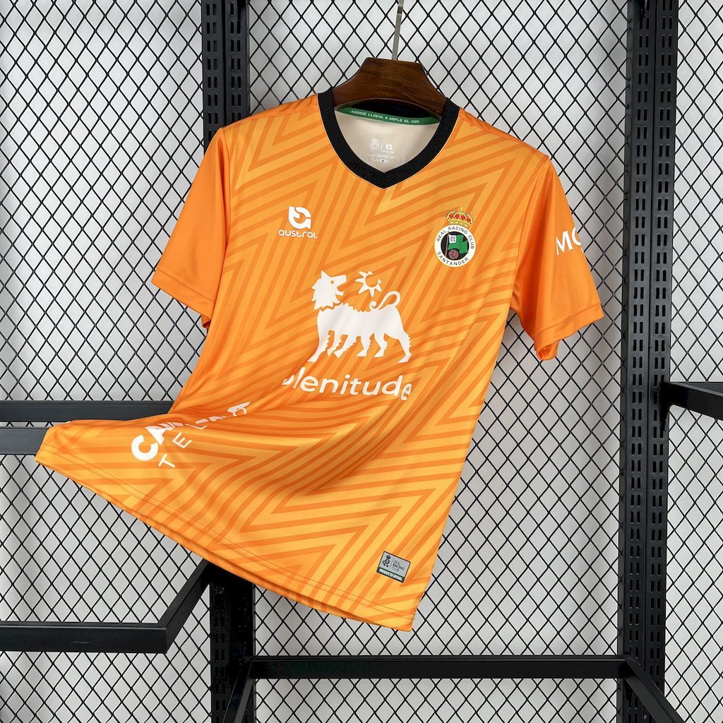 Racing de Santander 2024-25 Orange Goalkeeper Jersey S-XXL