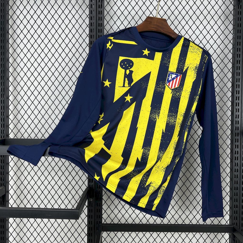 Atletico Madrid 2025-26 Pre-Match training Long Sleeves Football Jerse S-XXL