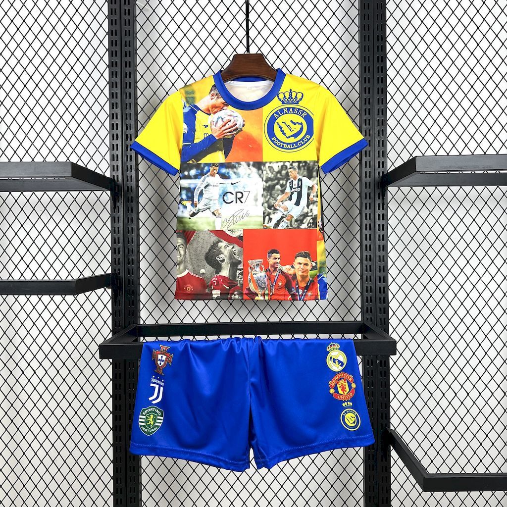 Cristiano Ronaldo 2025-26 all club mix Kids Kit S-XXL