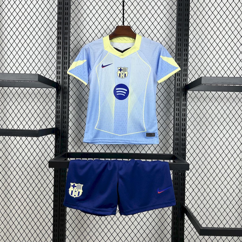 Barcelona 2025-26 blue special edition Kids Kit S-XXL