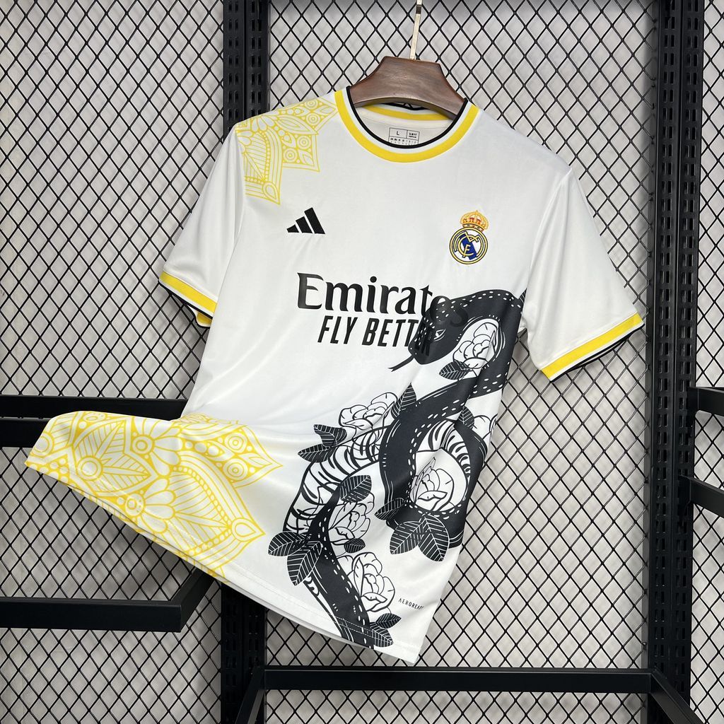 Real Madrid 2024-25 White and black Mamba special edition Jersey S-XXL S-XXL
