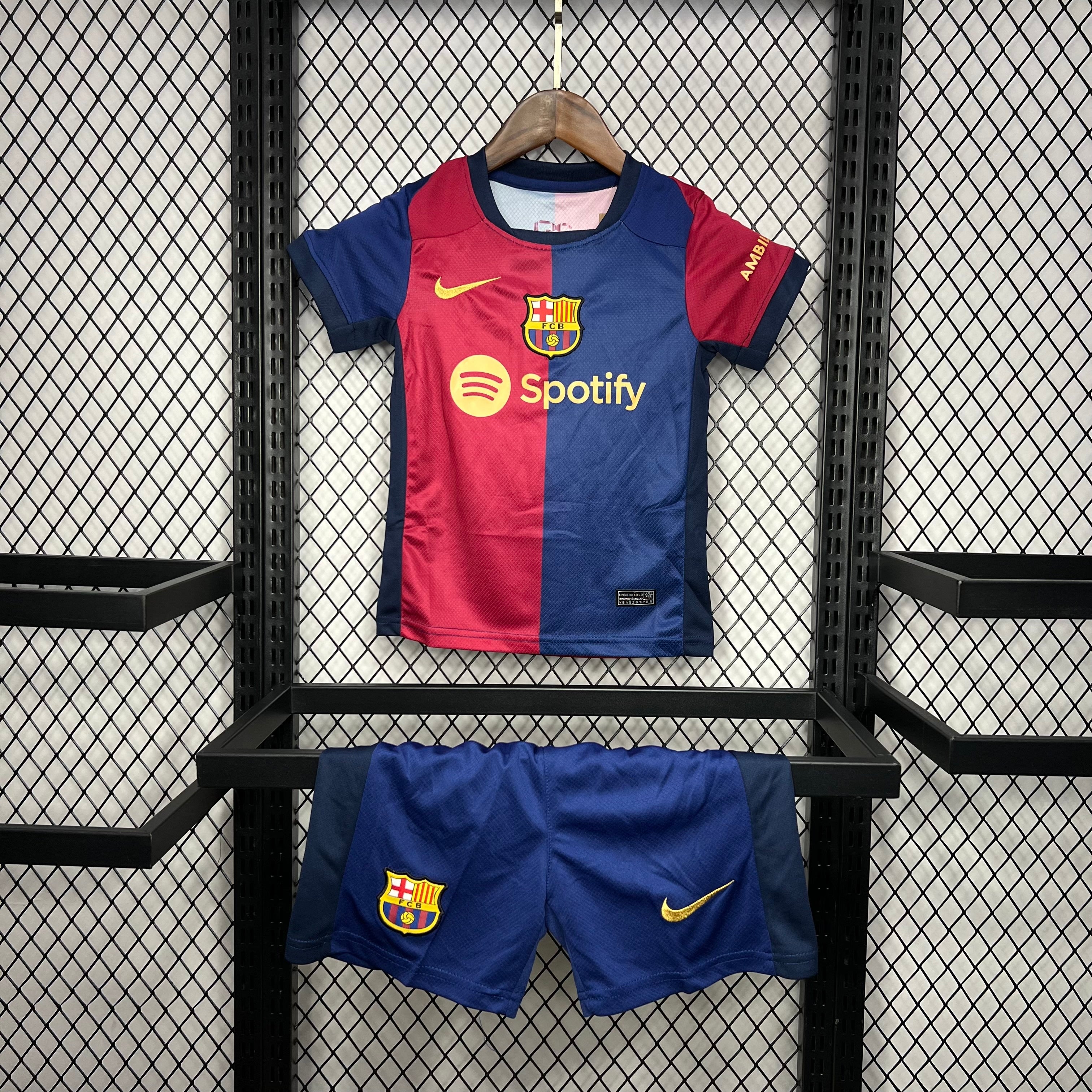 Barcelona 2024-25 Home Kids Kit S-XXL