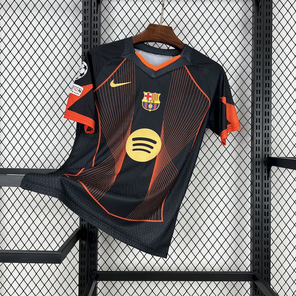 Barcelona 2025-26 black orange special edition Football jersey S-XXL