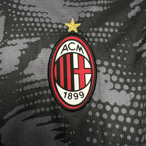 AC Milan 2024-25 Goalkeeper Jersey Black S-XXL