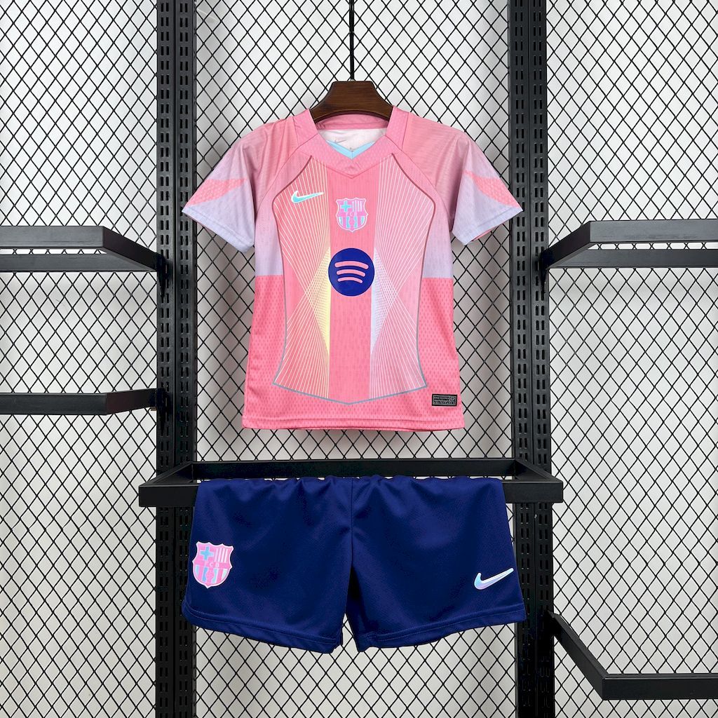 Barcelona 2025-26 pink special edition Kids Kit S-XXL