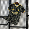 Real Madrid 2025-26 Black Golden Dragon Edition Football Jersey S-XXL