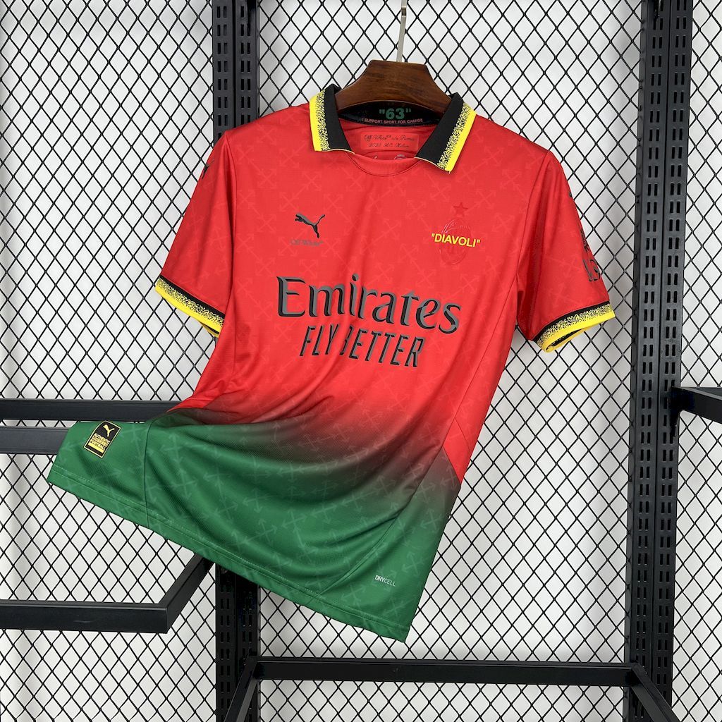 AC Milan 2025-26 Co-Branded Edition Jersey S-XXXXL S-XXL