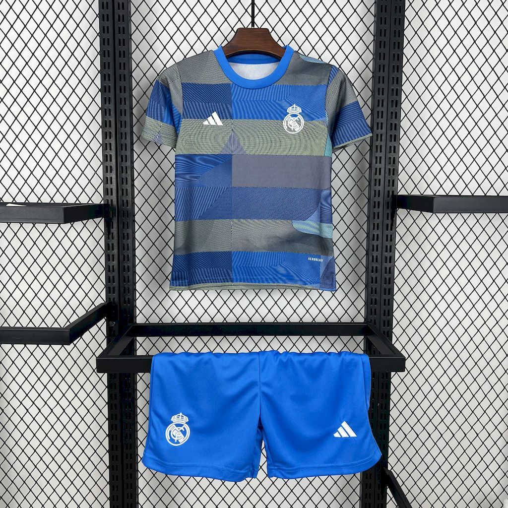 Real Madrid 2025-26 Pre-match training suit Kids Kit S-XXL