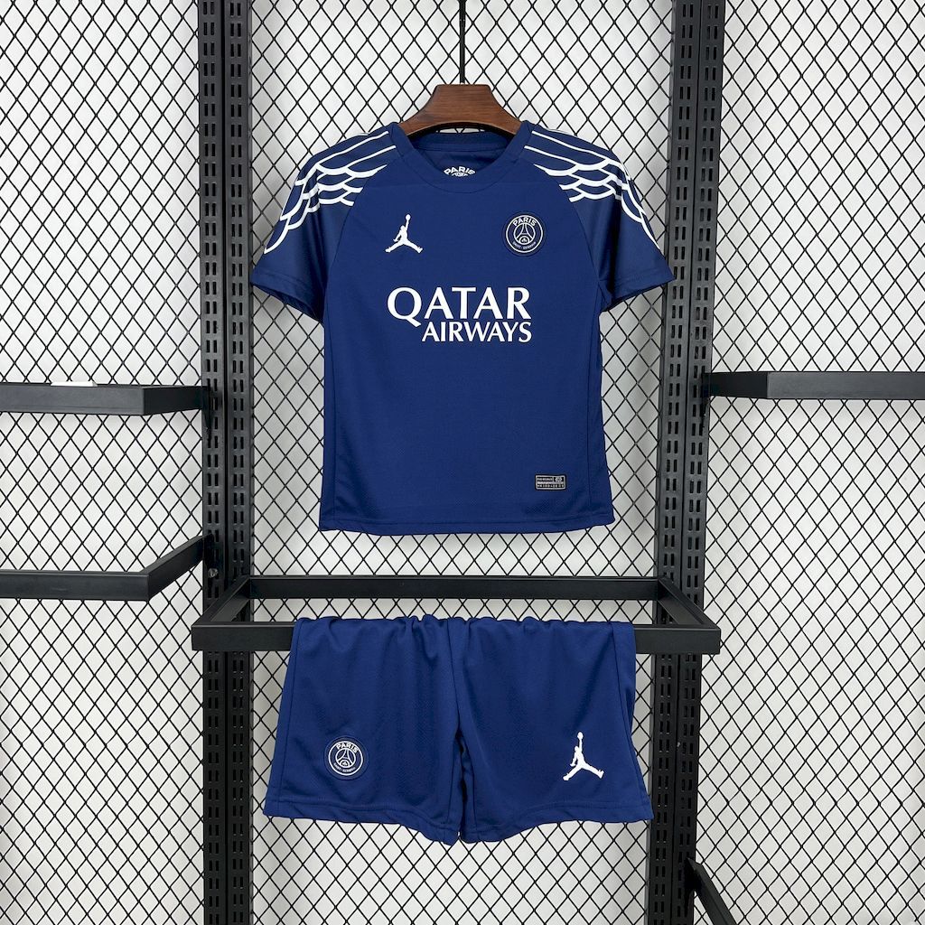 PSG 24-25 Fourth Away Kids Kit S-XXL