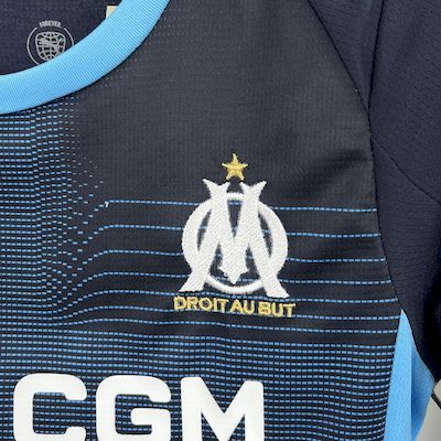Olympique Marseille 2025-26 Away Kids Kit S-XXL
