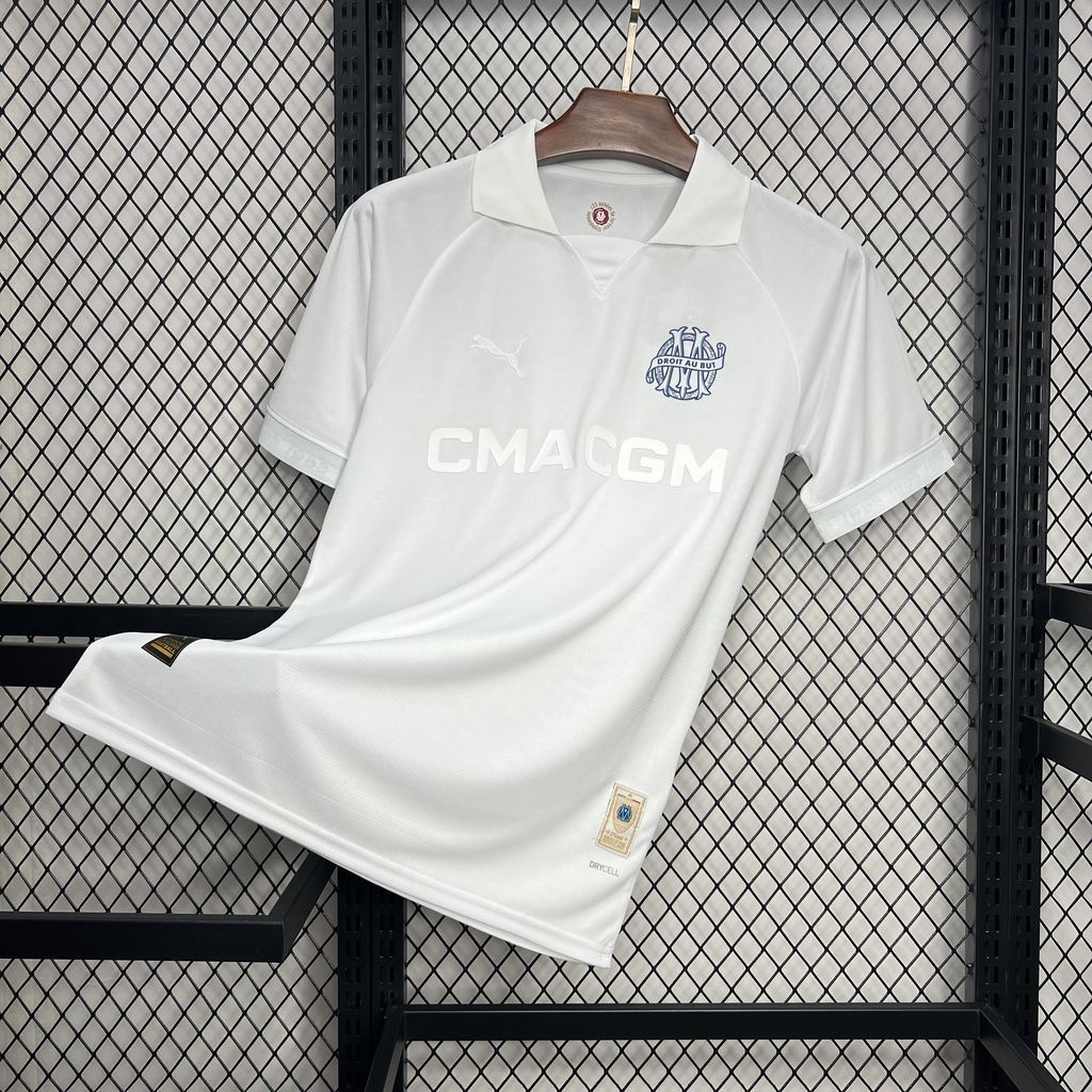 Olympique de Marseille 125th Anniversary white Jersey S-XXL S-XXL