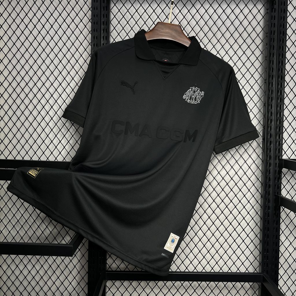 Olympique de Marseille 125th Anniversary Black Jersey S-XXL S-XXL