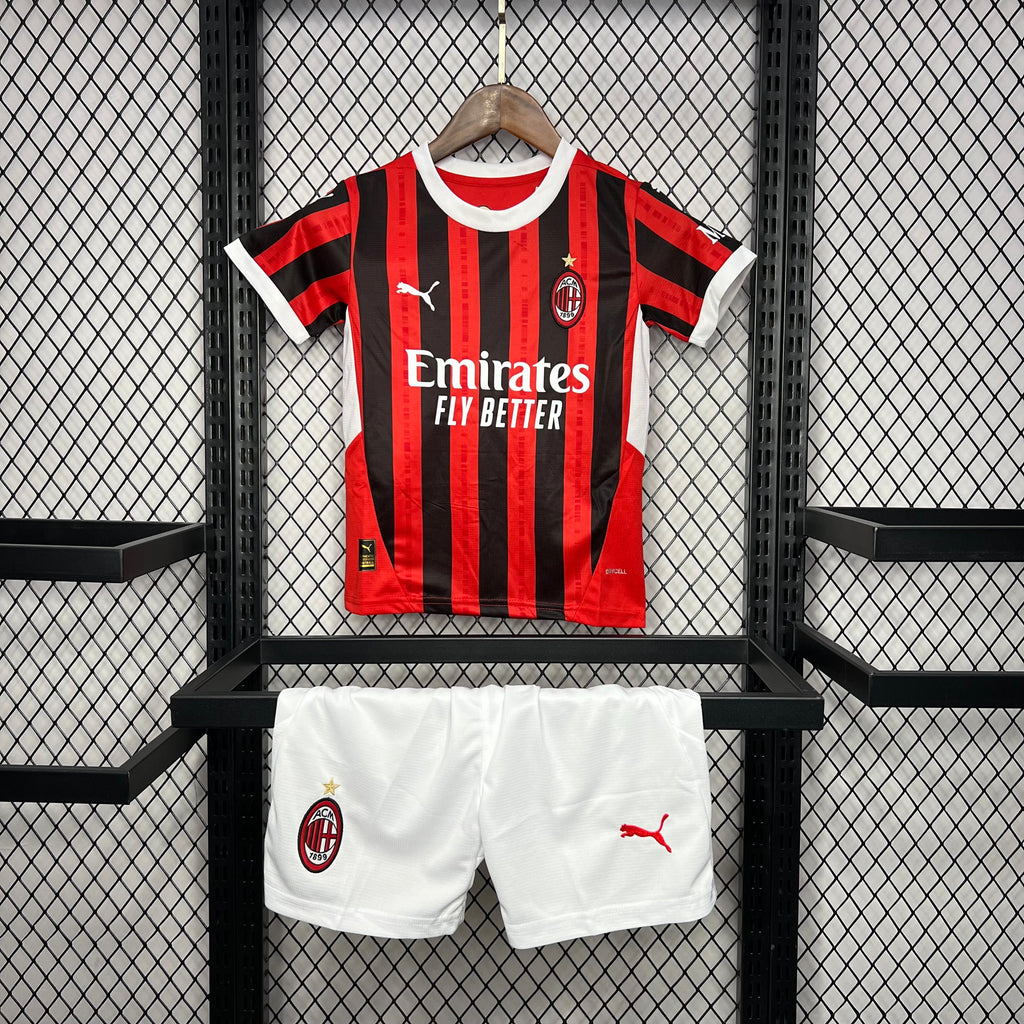 AC Milan 2024-25 Home Kids Kit S-XXL
