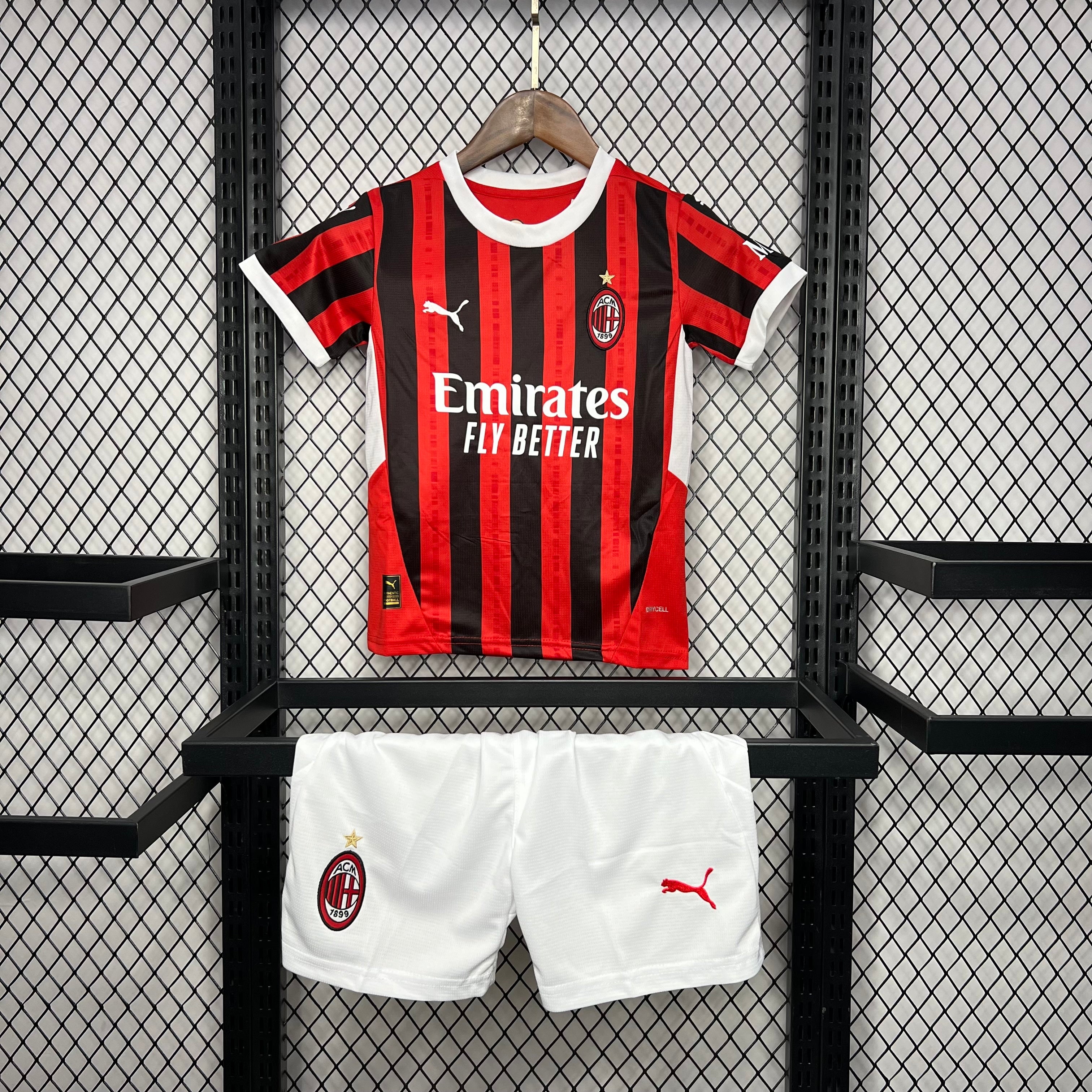 AC Milan 2024-25 Home Kids Kit S-XXL