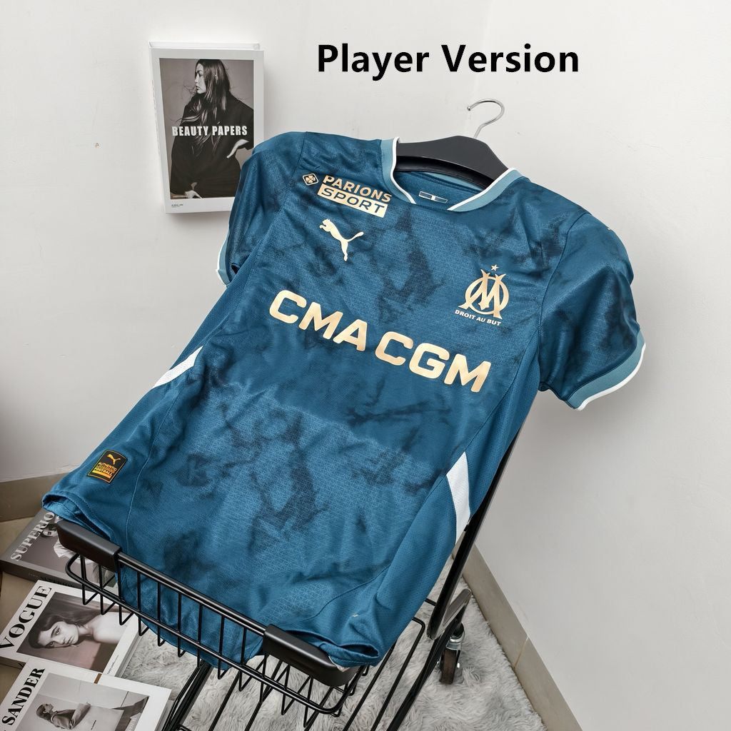 Olympique Marseille 2024-25 Away Player Version S-XXL