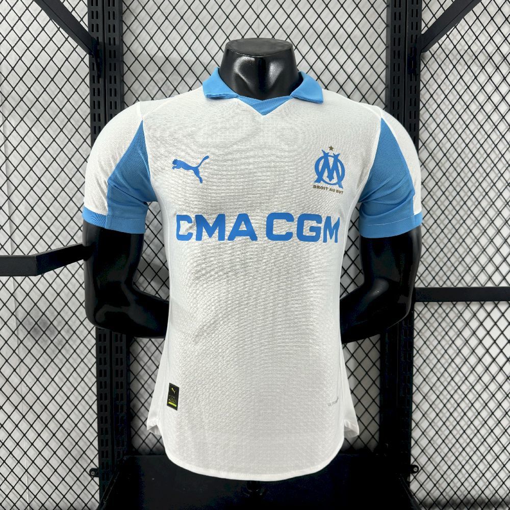 Olympique Marseille 2025-26 Home Jersey Player Version S-XXL