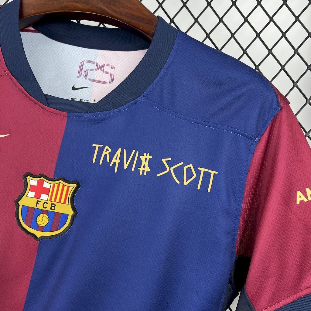Barcelona 2024-25 Home Travis Scott Special Football jersey S-XXL