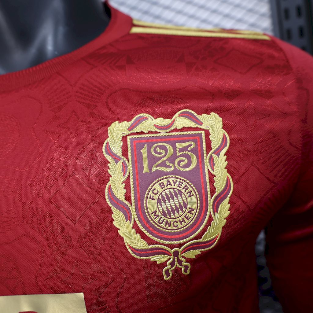 Bayern Munich 2024-25 125 Anniversary Long Sleeves Jersey Player Versi S-XXL