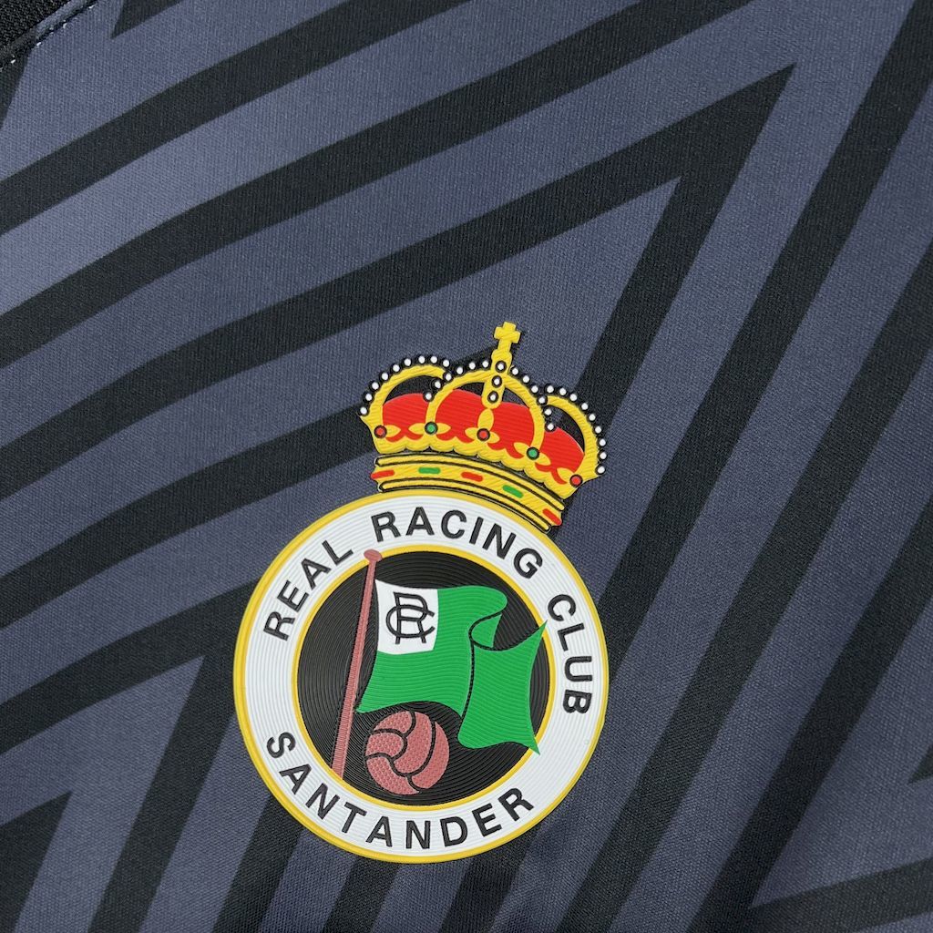 Racing de Santander 2024-25 Black Goalkeeper Jersey S-XXL
