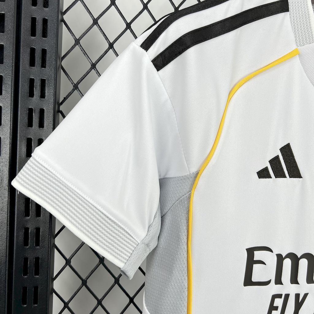 Real Madrid 2025-26 Home Kids Kit S-XXL