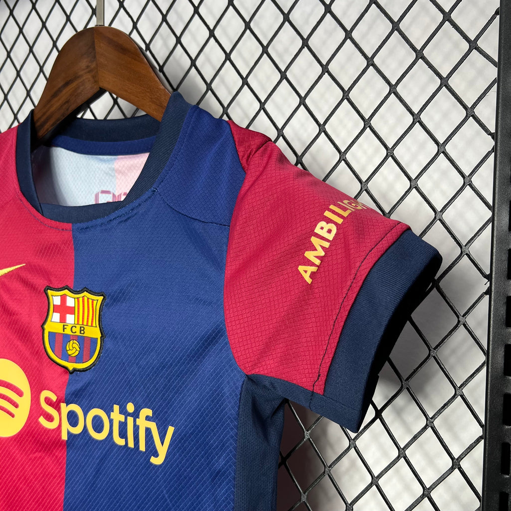 Barcelona 2024-25 Home Kids Kit S-XXL
