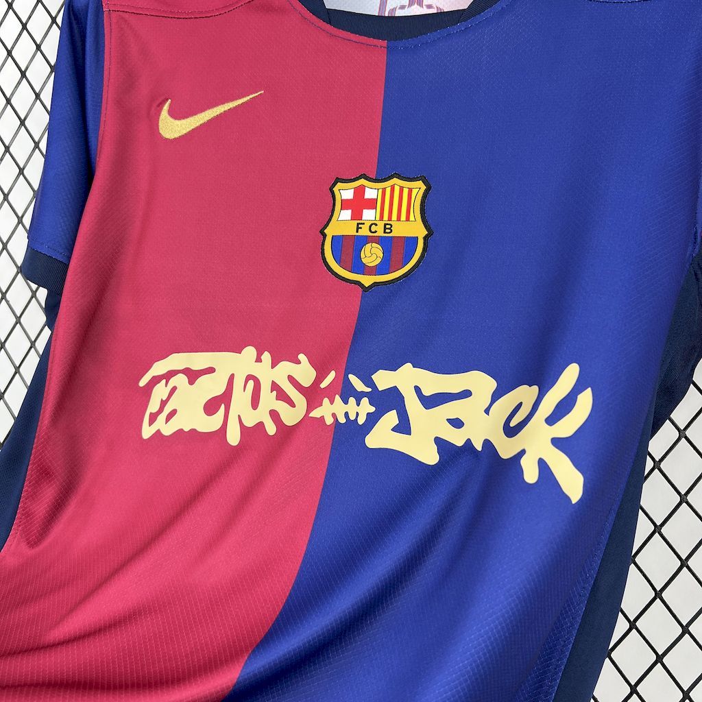 Barcelona 2024-25 Travis Scott Edition Football Jersey S-XXL