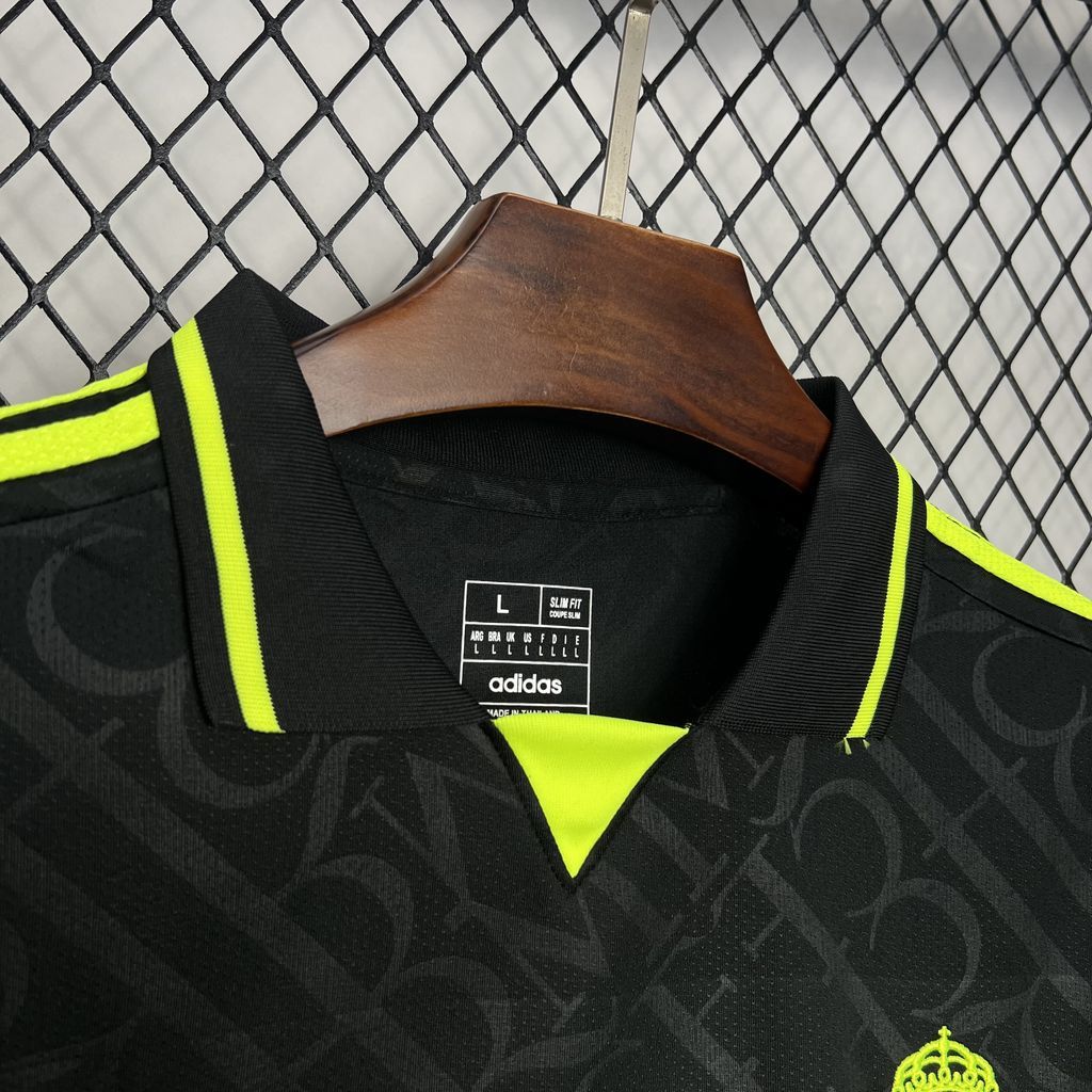 Real Madrid 2024-25 X BLACK AND NEON UNIQUE Jersey S-XXL S-XXL