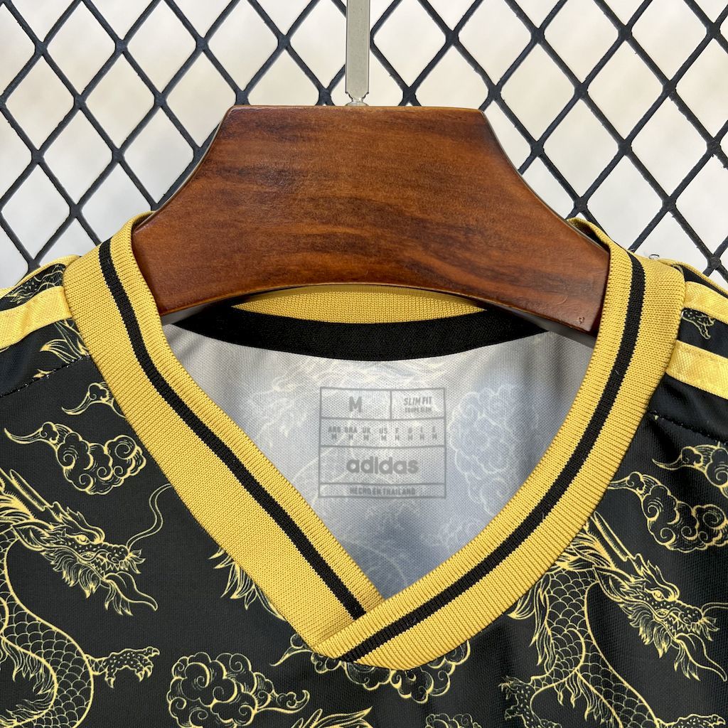 Real Madrid 2025-26 Black Golden Dragon Edition Football Jersey S-XXL