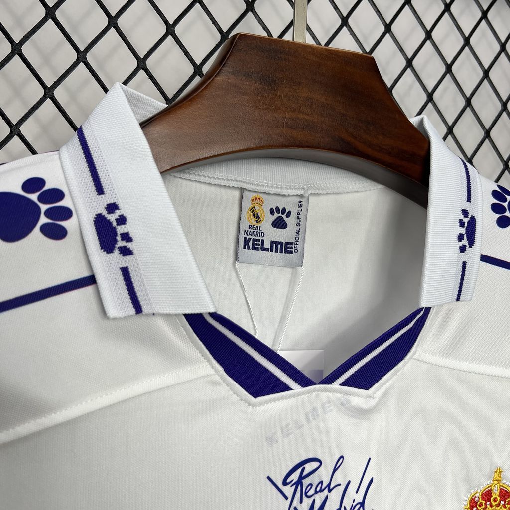 Real Madrid 1994-96 Home Long Sleeve Retro Jersey S-XXL