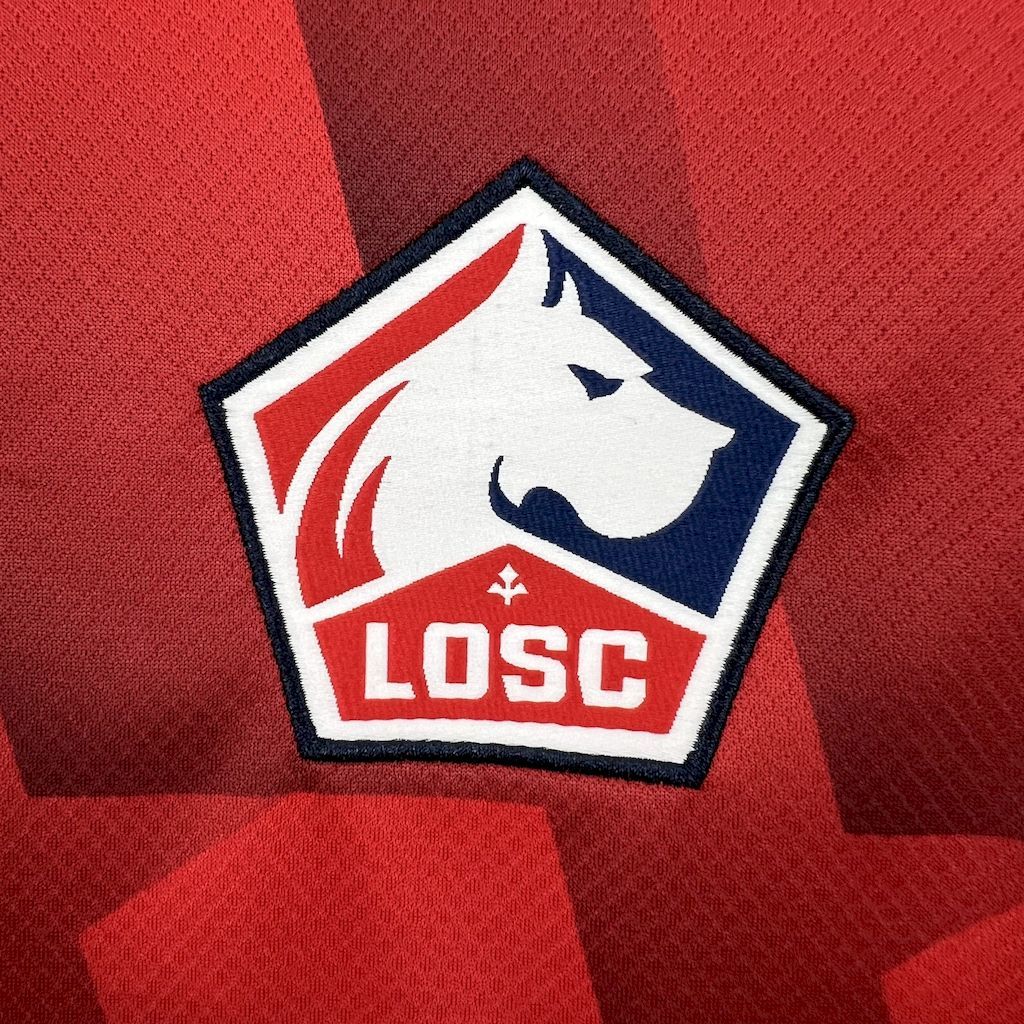 Top 11 Lille OSC 2025-26 Home Football Jersey S-XXL