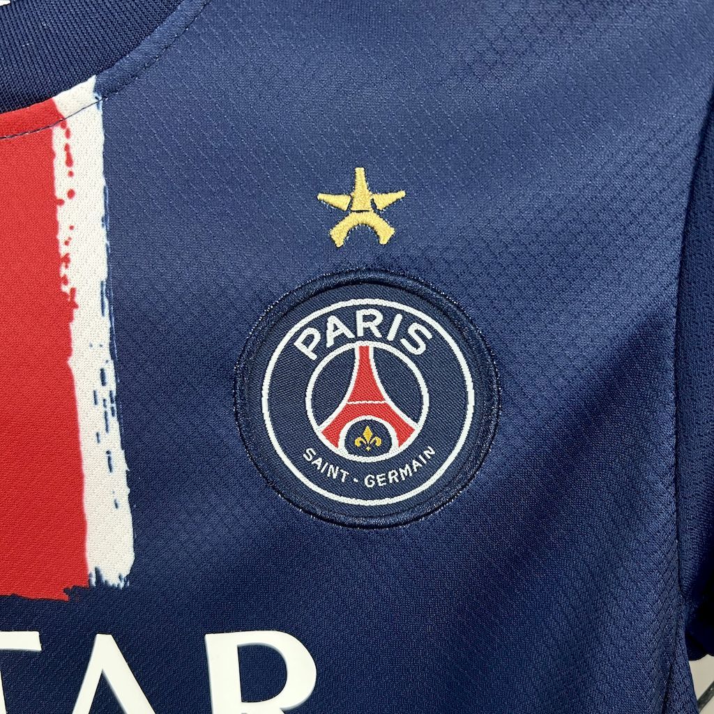 PSG 24-25 Home Kids Kit with stars S-XXL