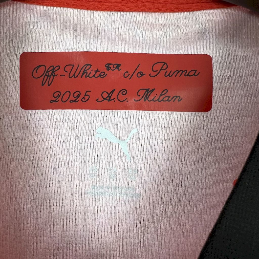 AC Milan 2025-26 Co-Branded Red Edition Kids Kit S-XXL