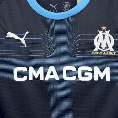 Olympique Marseille 2025-26 Away Kids Kit S-XXL