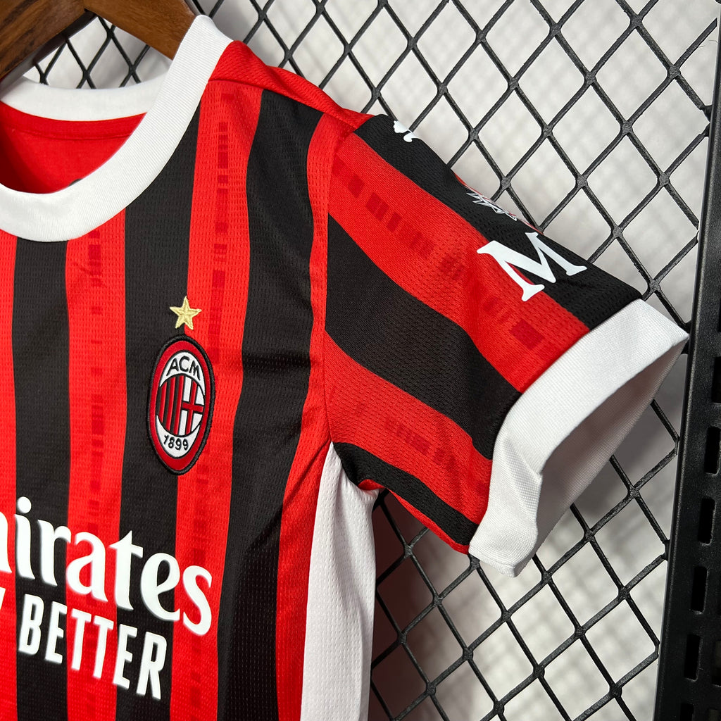 AC Milan 2024-25 Home Kids Kit S-XXL
