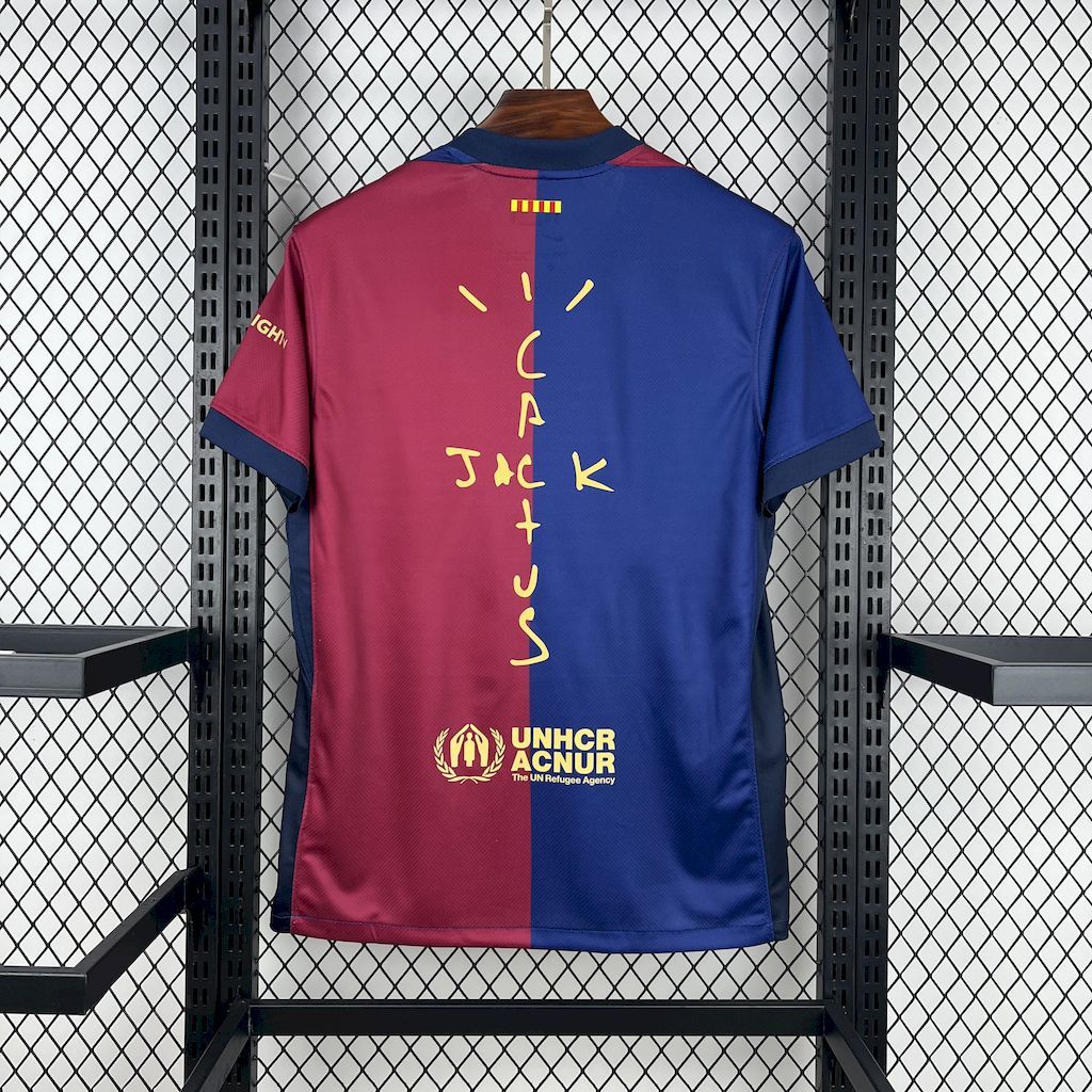 Barcelona 2024-25 Home Travis Scott Special Football jersey S-XXL