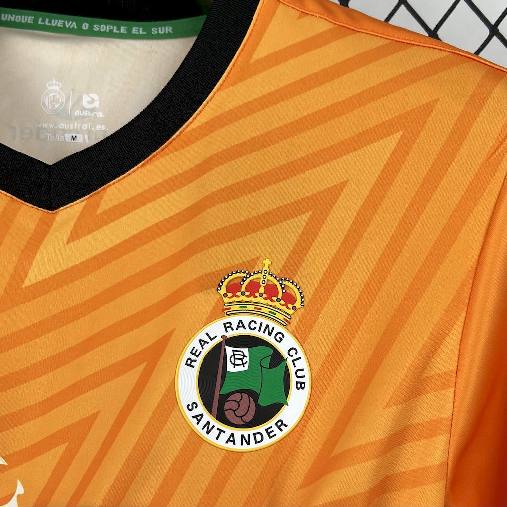 Racing de Santander 2024-25 Orange Goalkeeper Jersey S-XXL